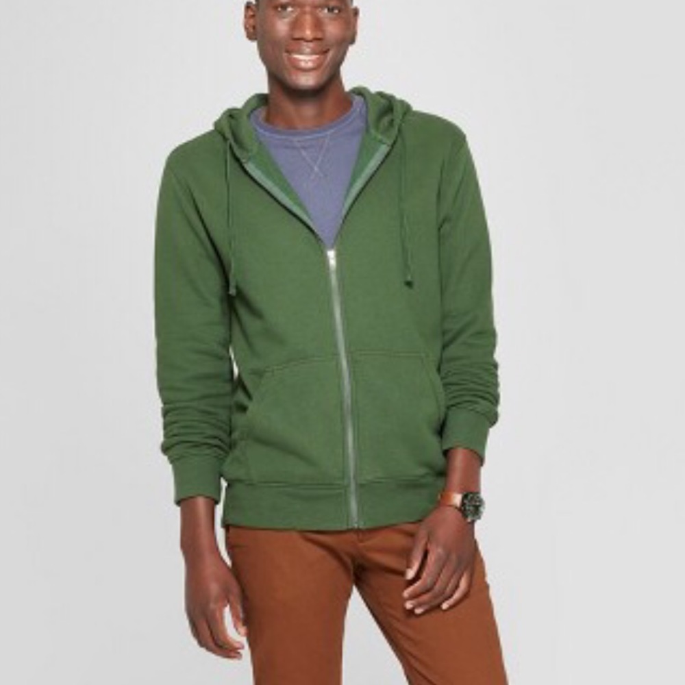 Goodfellow & Co Green zip Hoodie